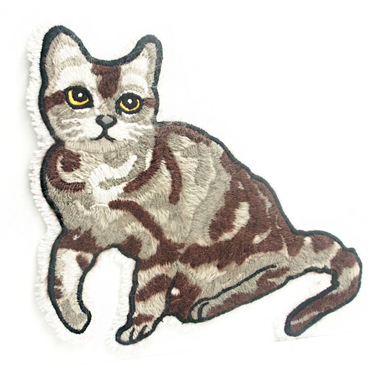 东莞源头厂家批发海马毛毛巾绣布贴个性猫咪立体绣服装香蕉成人网站定做